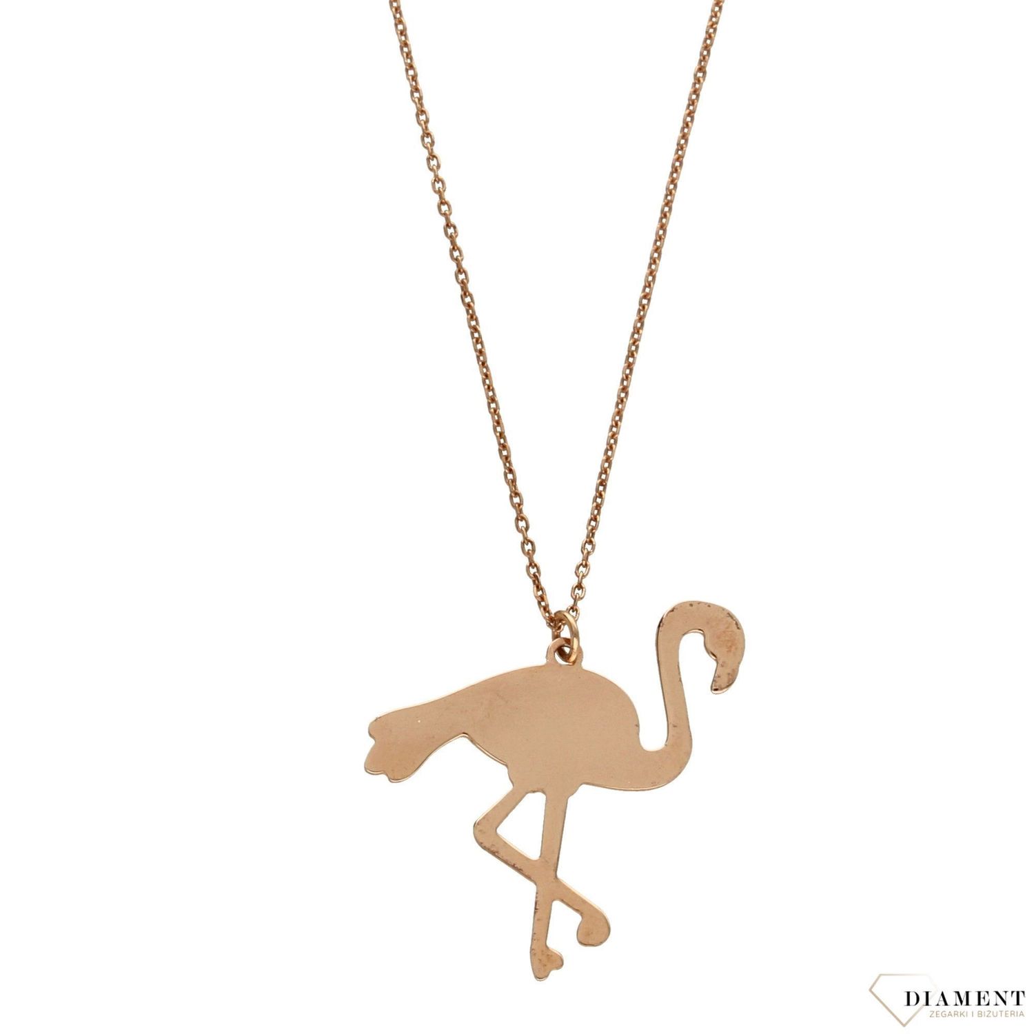 Naszyjnik srebrny pokryty różowym złotem flaming Dall'Acqua C RM 18762 R.jpg